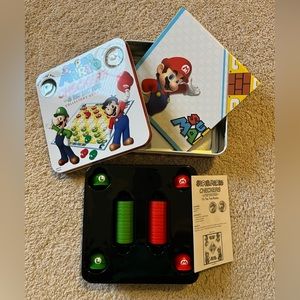 New Super Mario Bros. Checkers & Tic Tac Toe Collectors’ Game Set